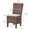Dorchester Morin Wicker Dining Chair Set of 2