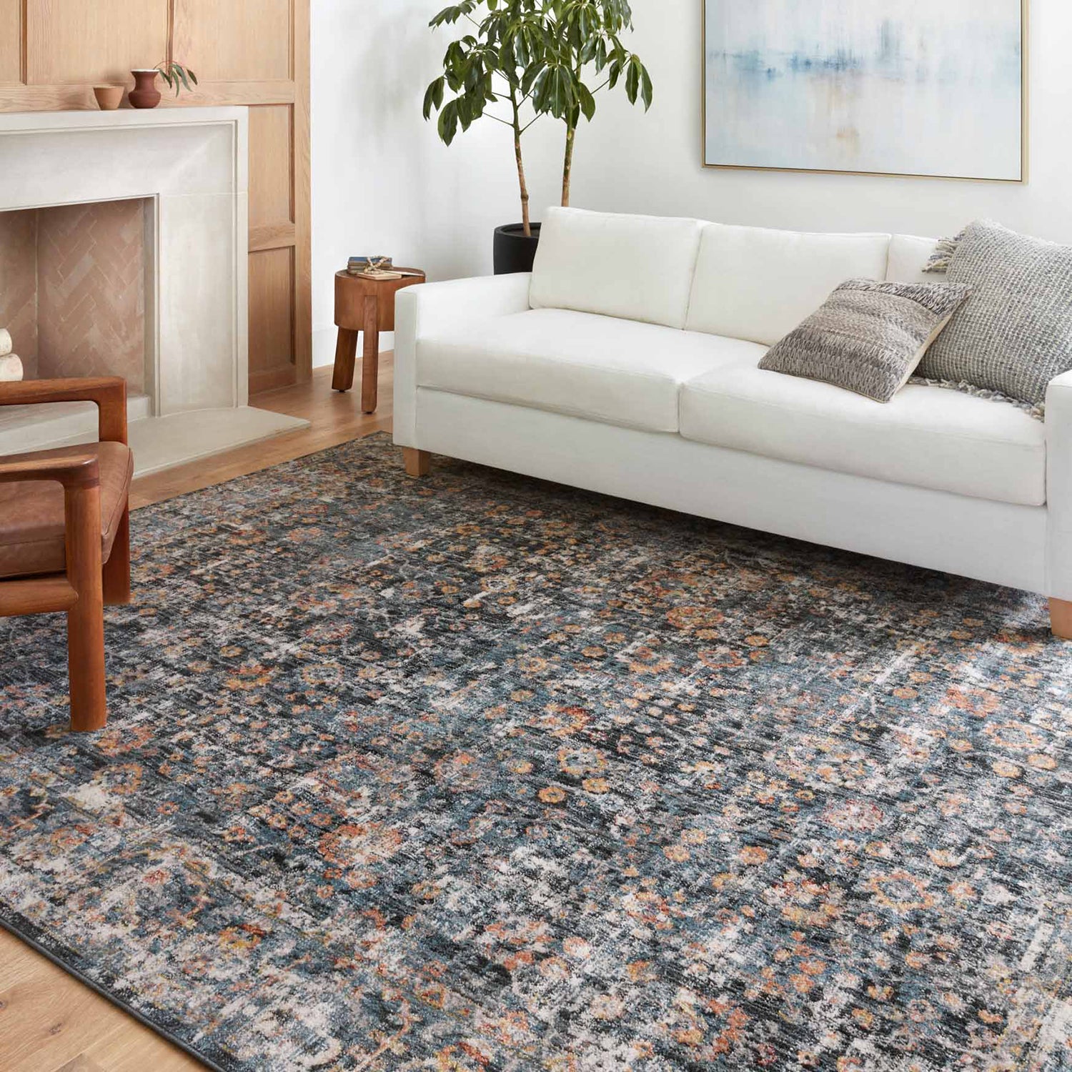 Loloi Cassandra Blue/Multi Power Loomed Rug