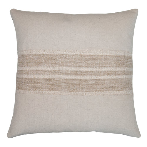 Square Feathers California Natural Band Throw Pillow
