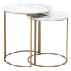 Carrera Round Nesting Accent Table Set of 2