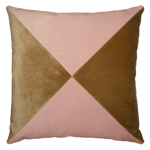 Square Feathers Cameron Rose Water Honey Throw Pillow
