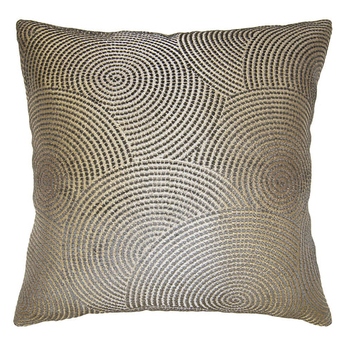 Square Feathers Canton Circle Throw Pillow