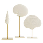 Celerie Kemble for Arteriors Shell Sculpture Set of 3
