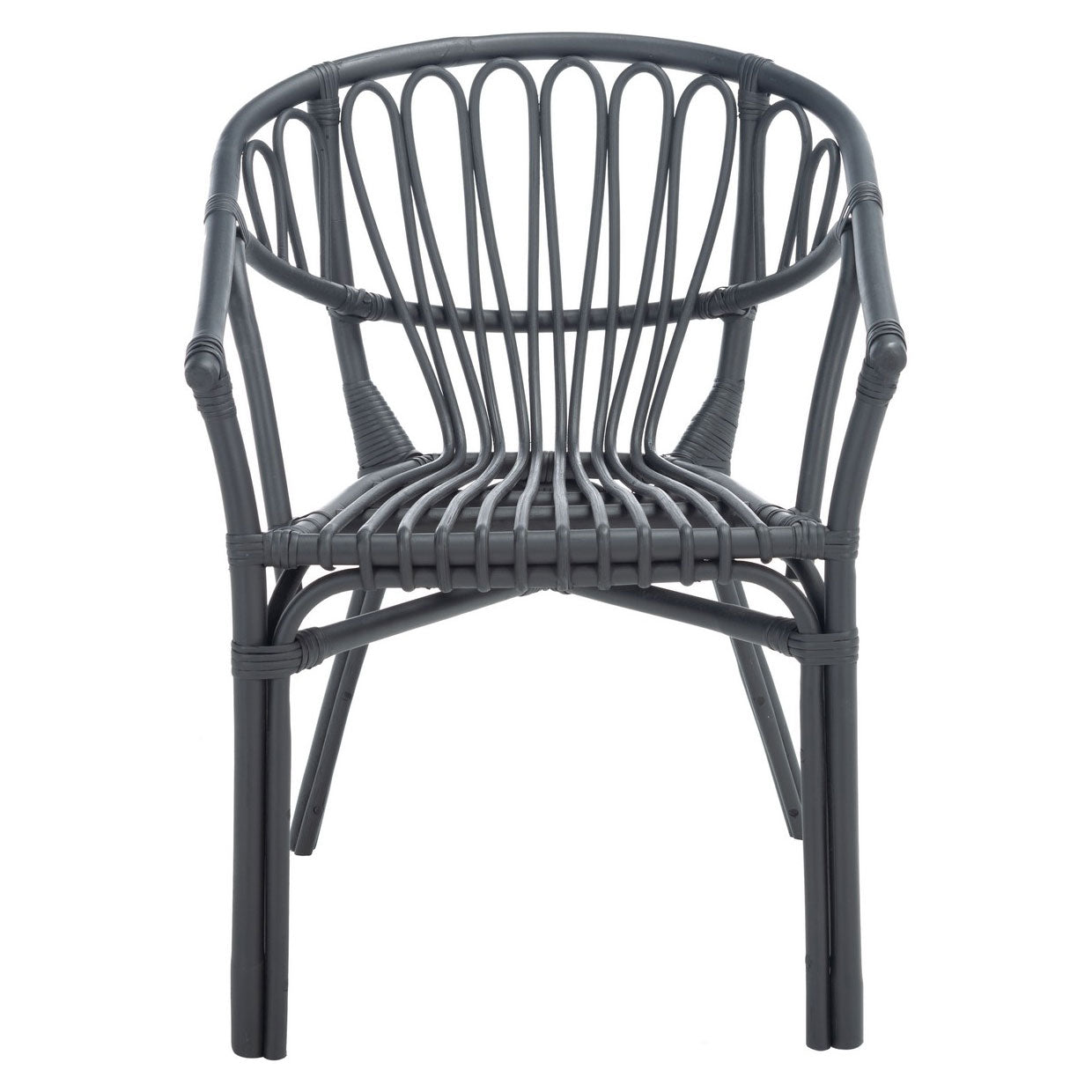 Parkville Rattan Dining Chair Paynes Gray