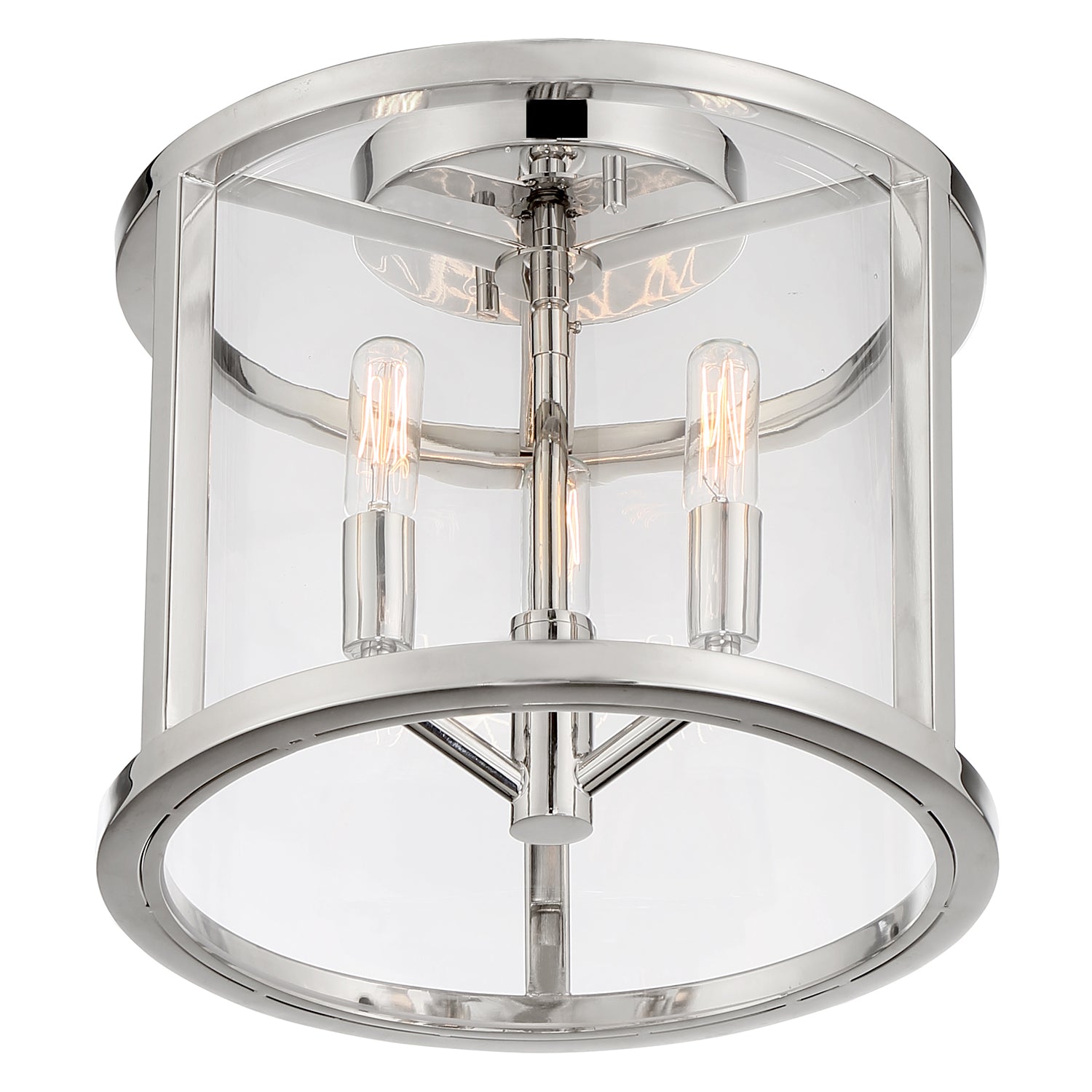 Libby Langdon for Crystorama Devon 3 Light Flush Semi Ceiling Mount