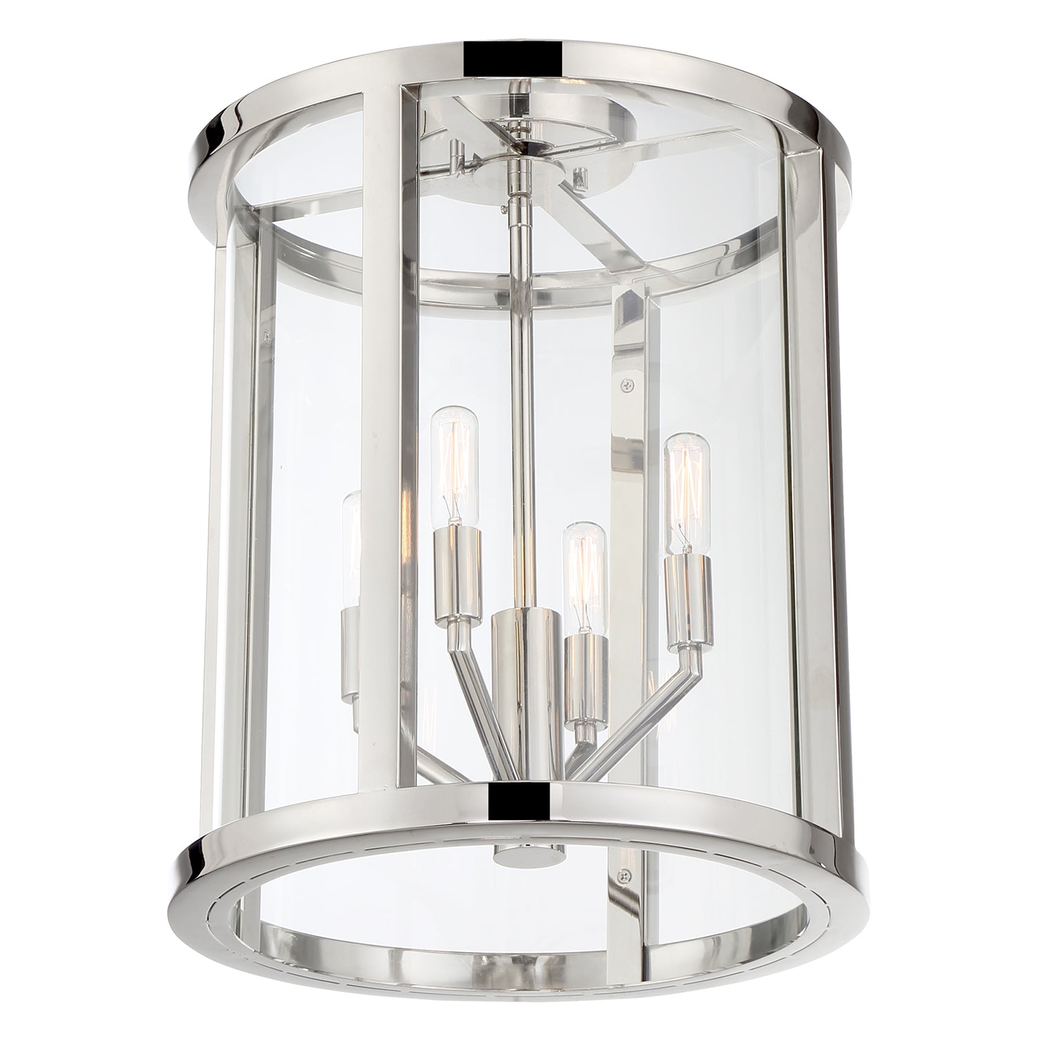 Libby Langdon for Crystorama Devon 3 Light Flush Semi Ceiling Mount