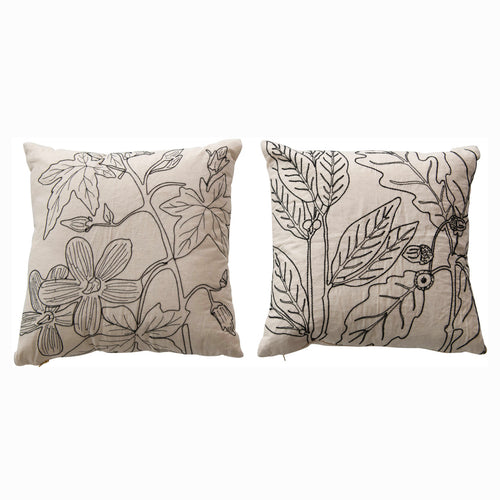 Floral Shadow Throw Pillow Set of 2