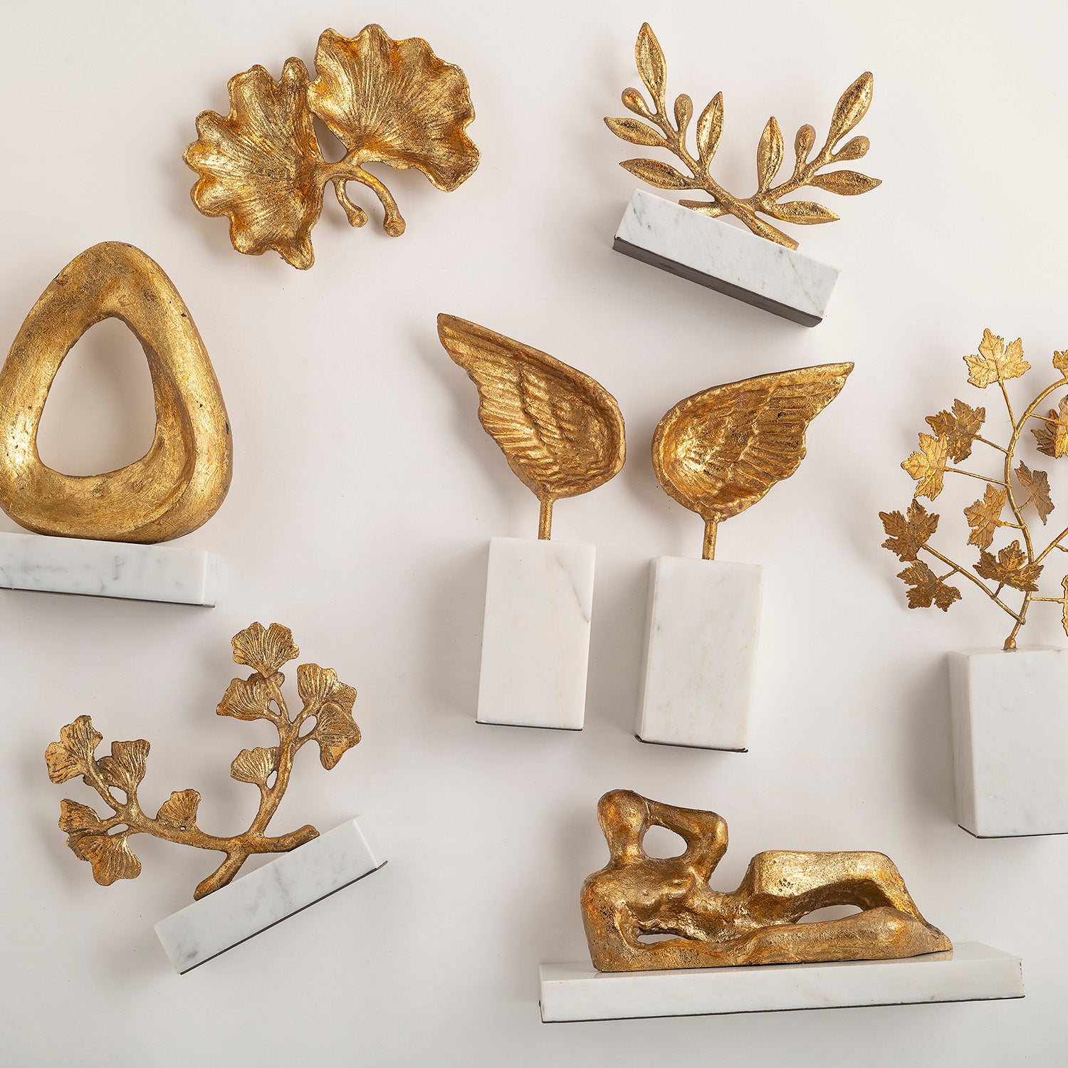 Villa and House Wings Statue Set Of 2