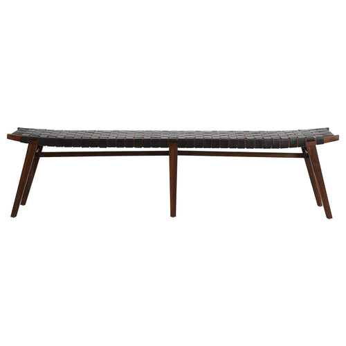 Willow Leather Bench