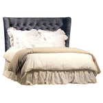 Rostas Tufted Wingback Bed