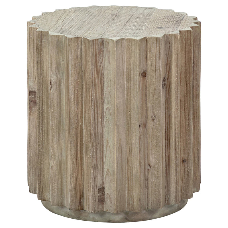 Emerson Fluted Edge End Table