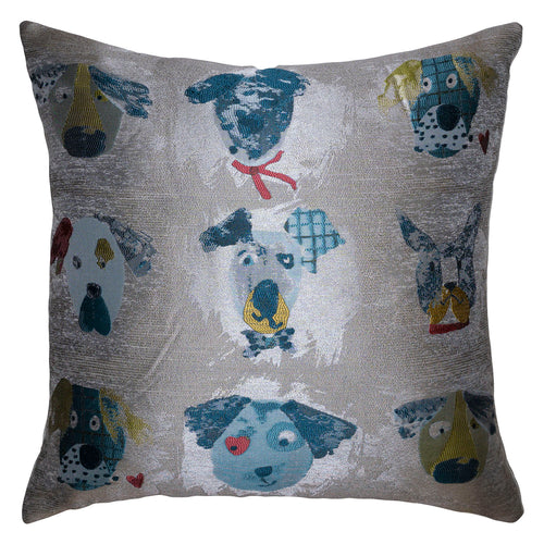 Square Feathers Doggy Throw Pillow