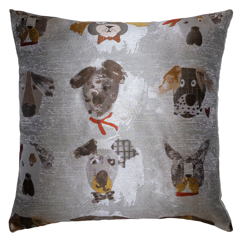 Square Feathers Doggy Throw Pillow