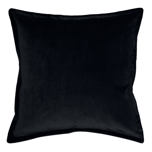 Square Feathers Dom Black Throw Pillow