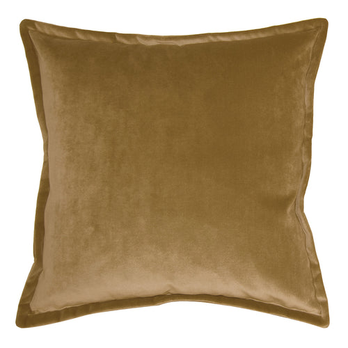 Square Feathers Dom Camel Throw Pillow