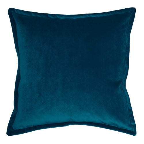 Square Feathers Dom Cyan Throw Pillow