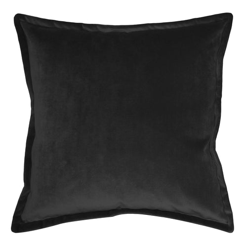 Square Feathers Dom Deep Gray Throw Pillow