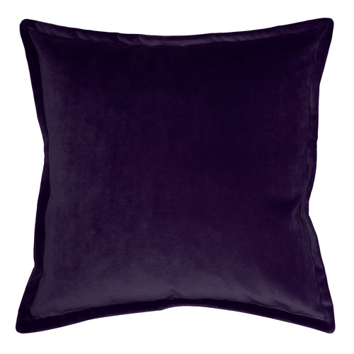 Square Feathers Dom Deep Purple Throw Pillow