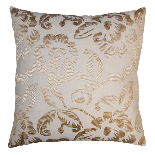 Square Feathers Domain Blossom Throw Pillow
