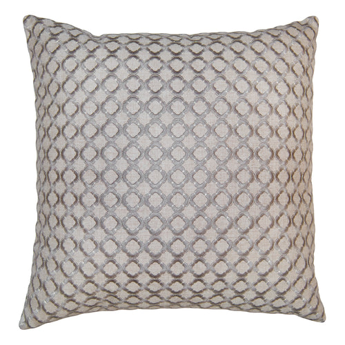 Square Feathers Domain Ornate Throw Pillow