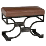Redford House Domingo Leather Bench
