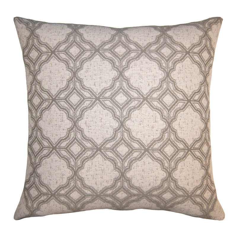 Square Feathers Dune Ornate Throw Pillow