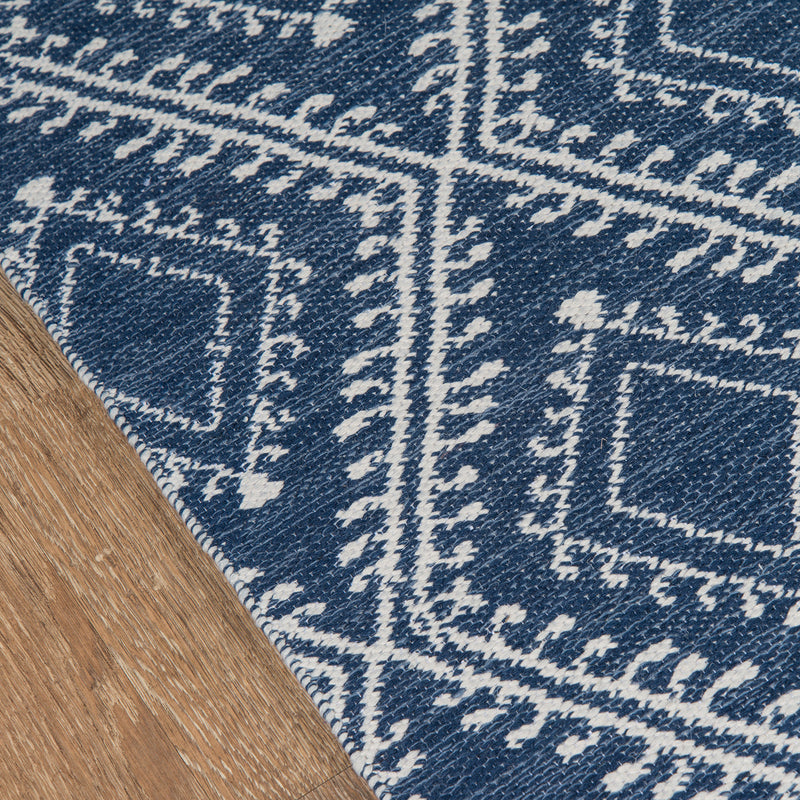 Fountain Diamond Hand Woven Rug Paynes Gray