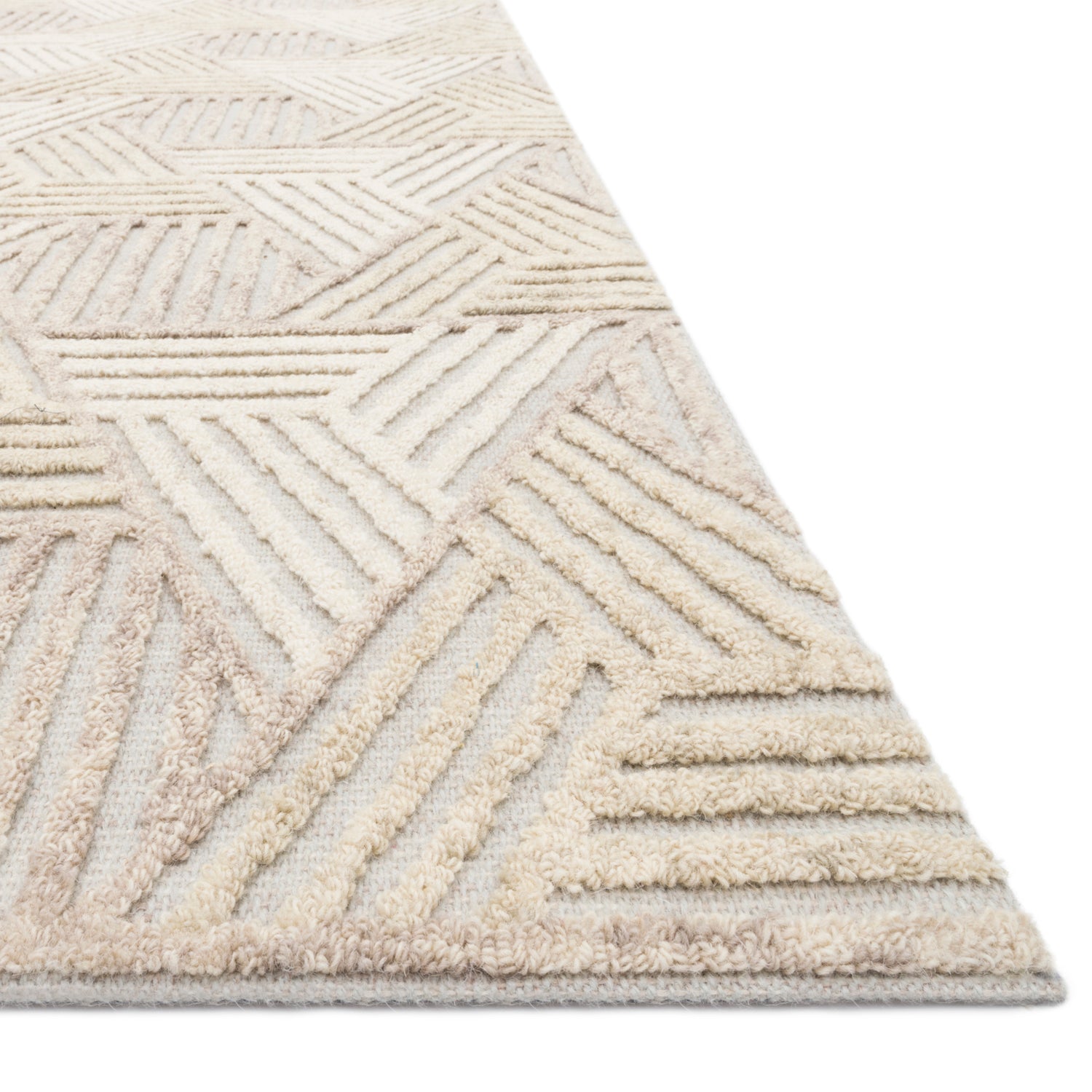 Loloi Ehren Oatmeal/Ivory Hand Tufted Rug Paynes Gray