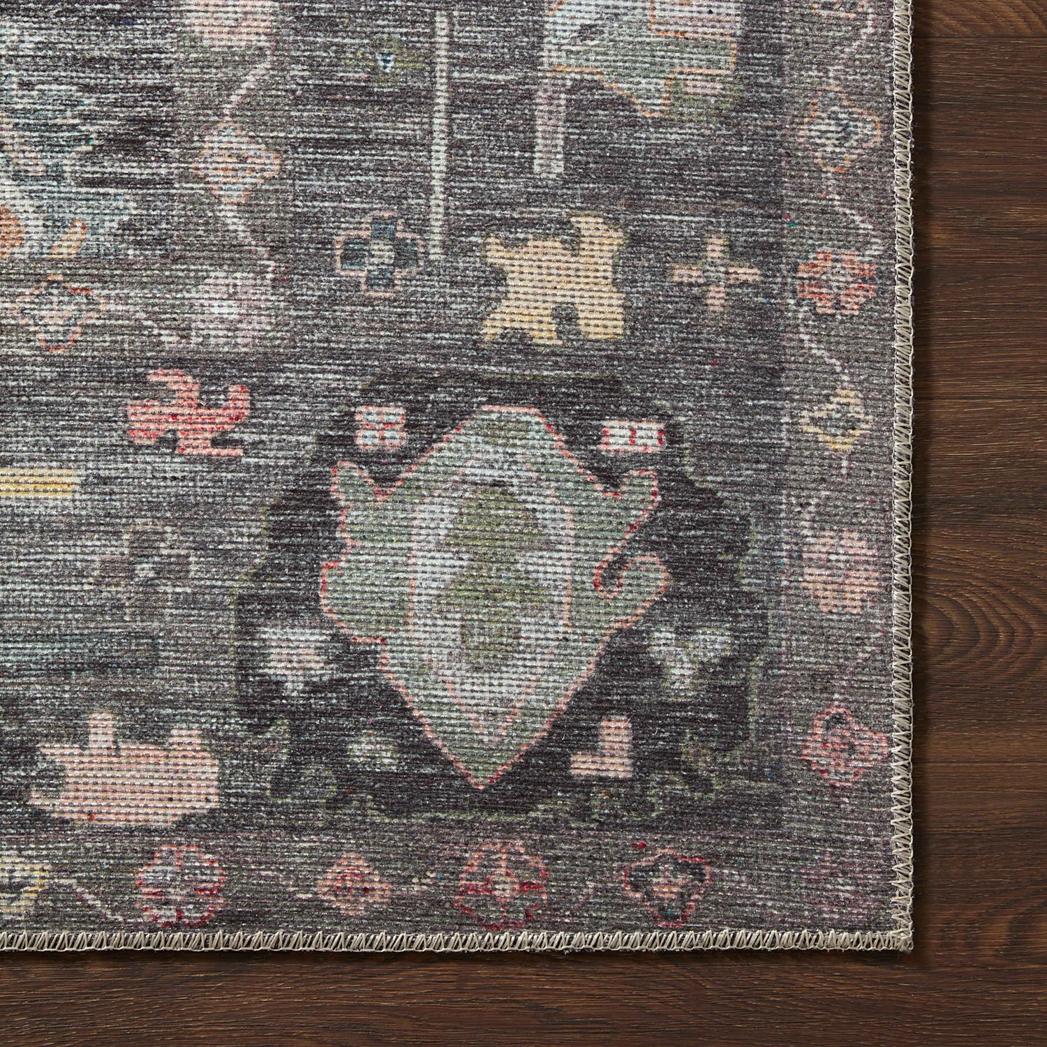 Loloi Elysium Charcoal/Multi Power Loomed Rug