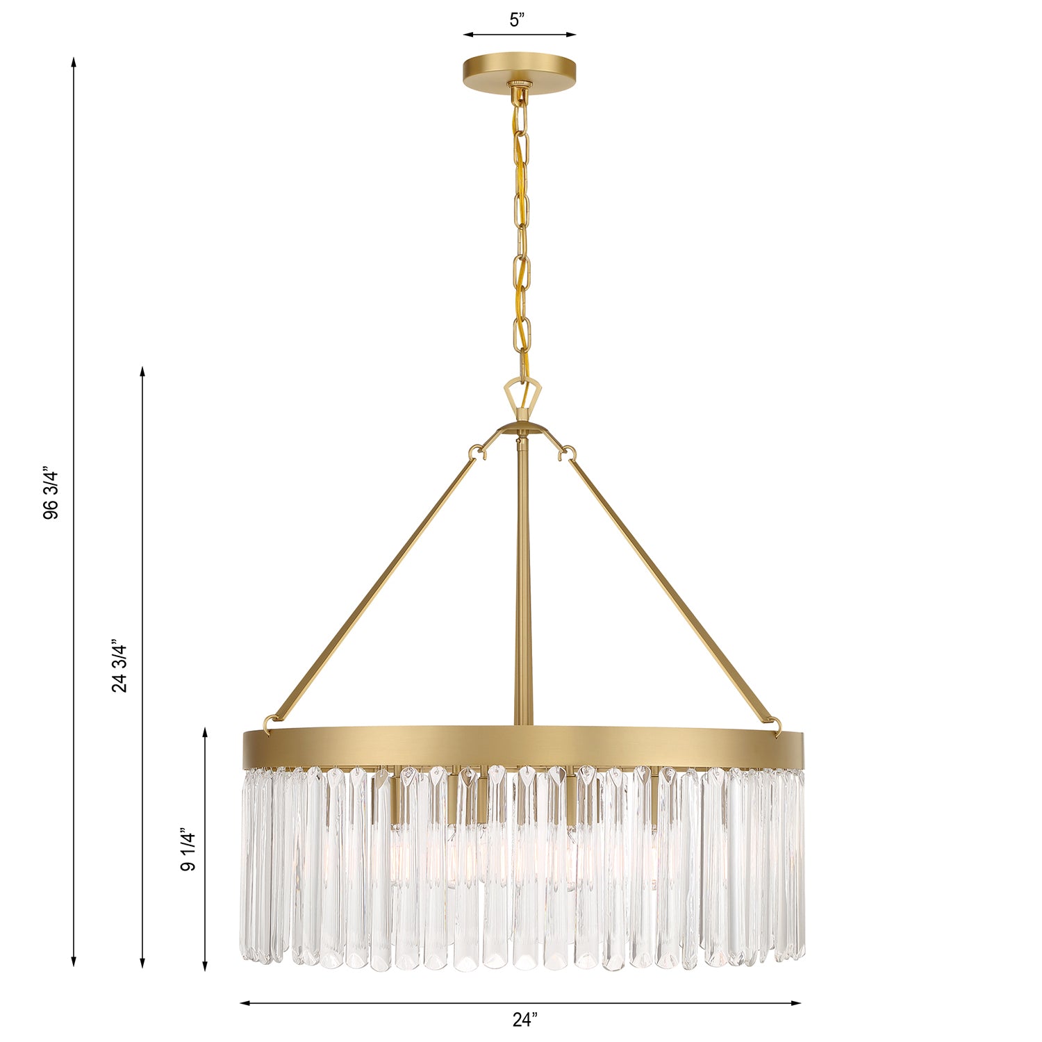 Crystorama Emory 8-Light Chandelier