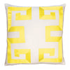 Square Feathers Empire Birch Ribbon Throw Pillow