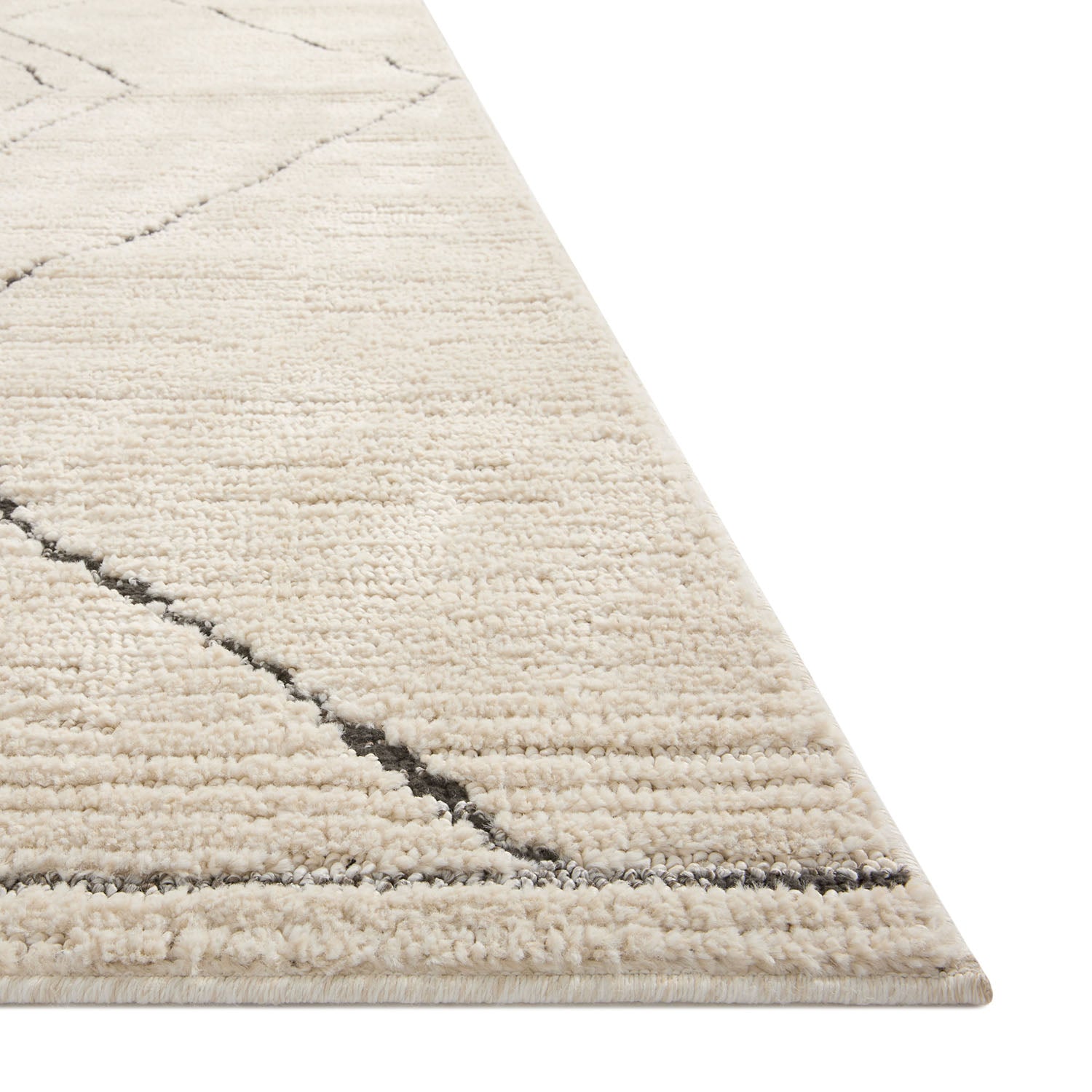 Loloi Fabian Ivory/Charcoal Power Loomed Rug