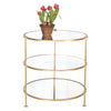 Worlds Away 3-Tier Side Table