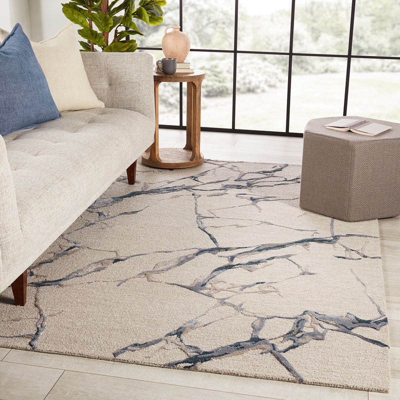 Shredded Rug Jaipur Living Fragment Shattered Hand Tufted Rug – Paynes Gray