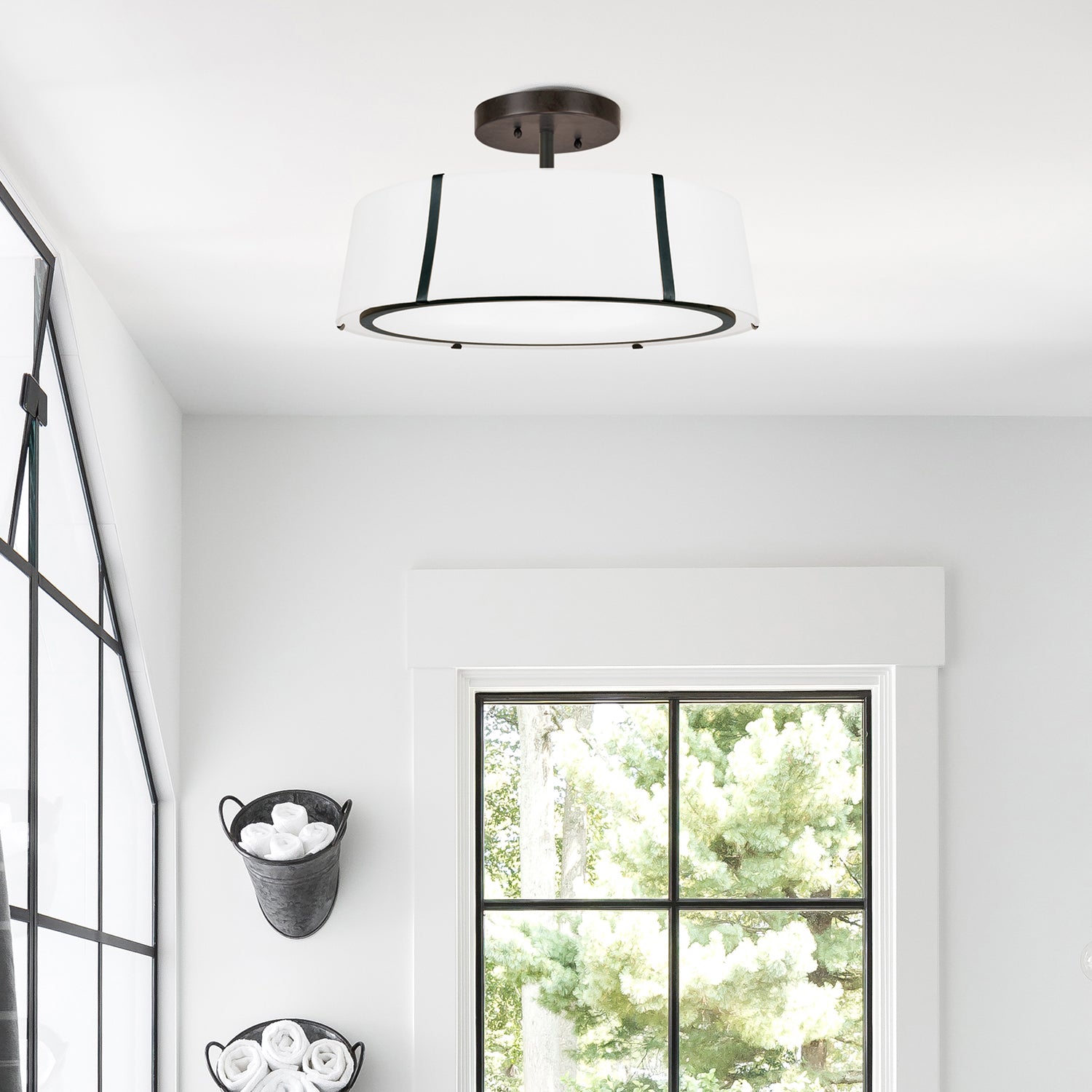 Crystorama Fulton Semi Flush Ceiling Mount