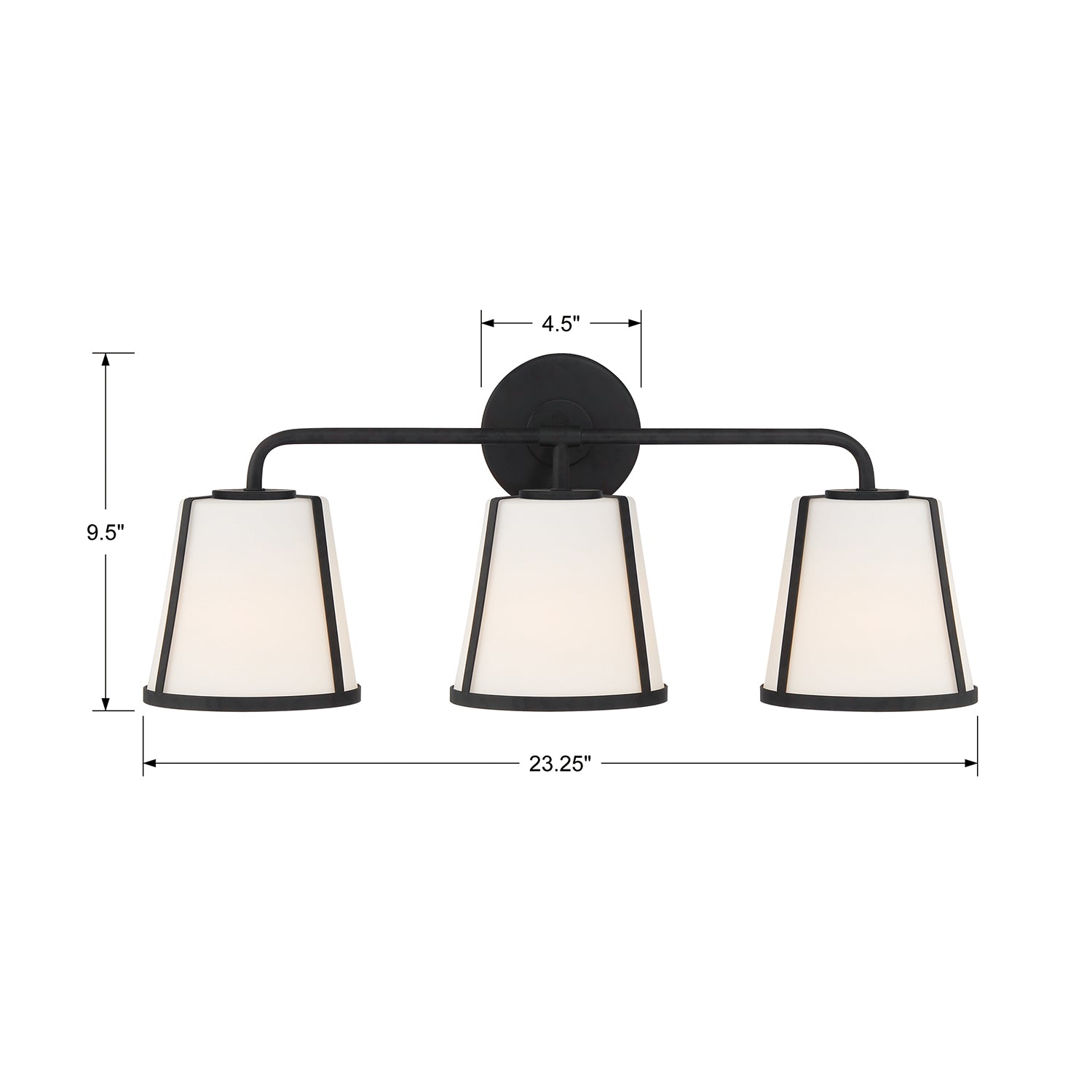 Crystorama Fulton 3-Light Bath Vanity Light