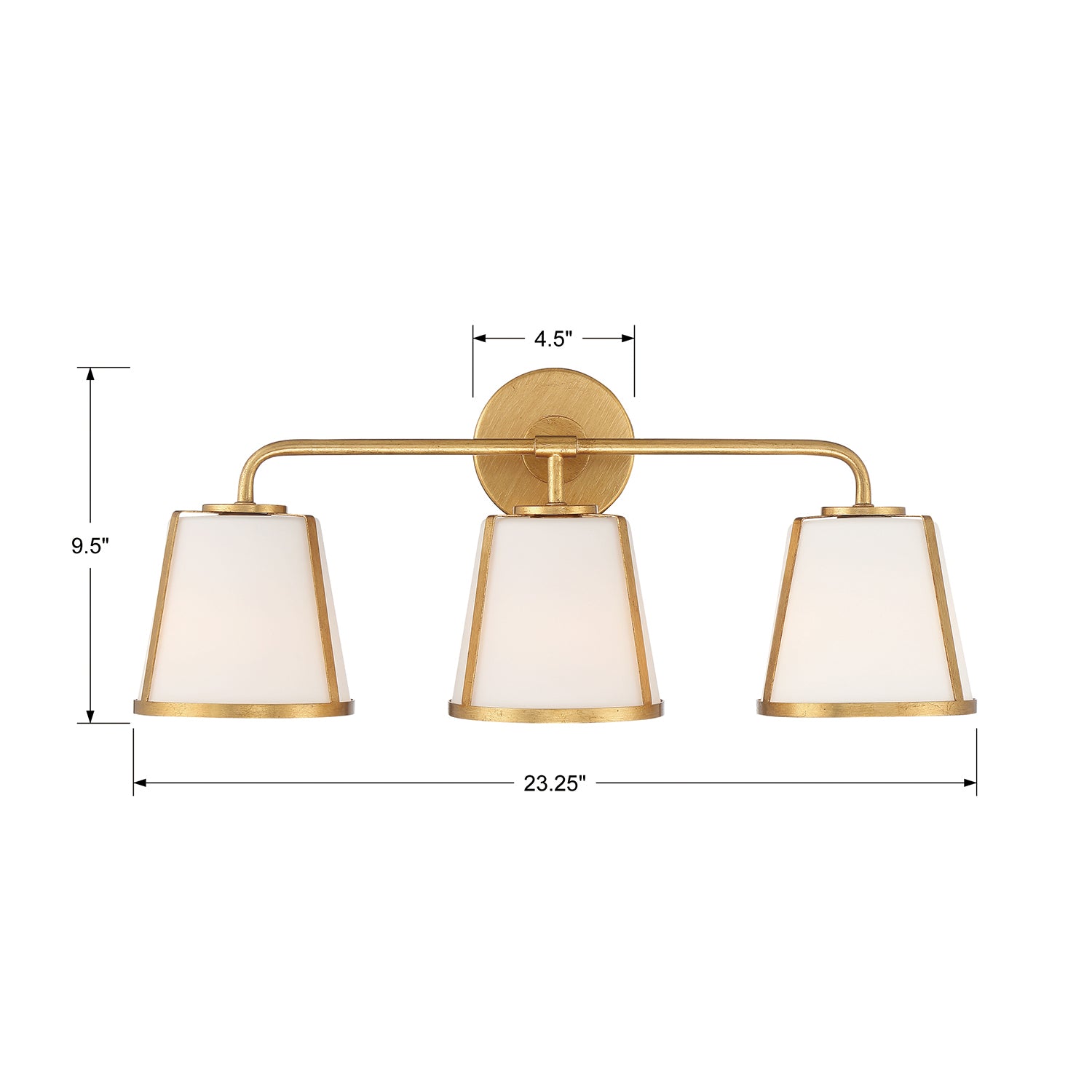 Crystorama Fulton 3-Light Bath Vanity Light