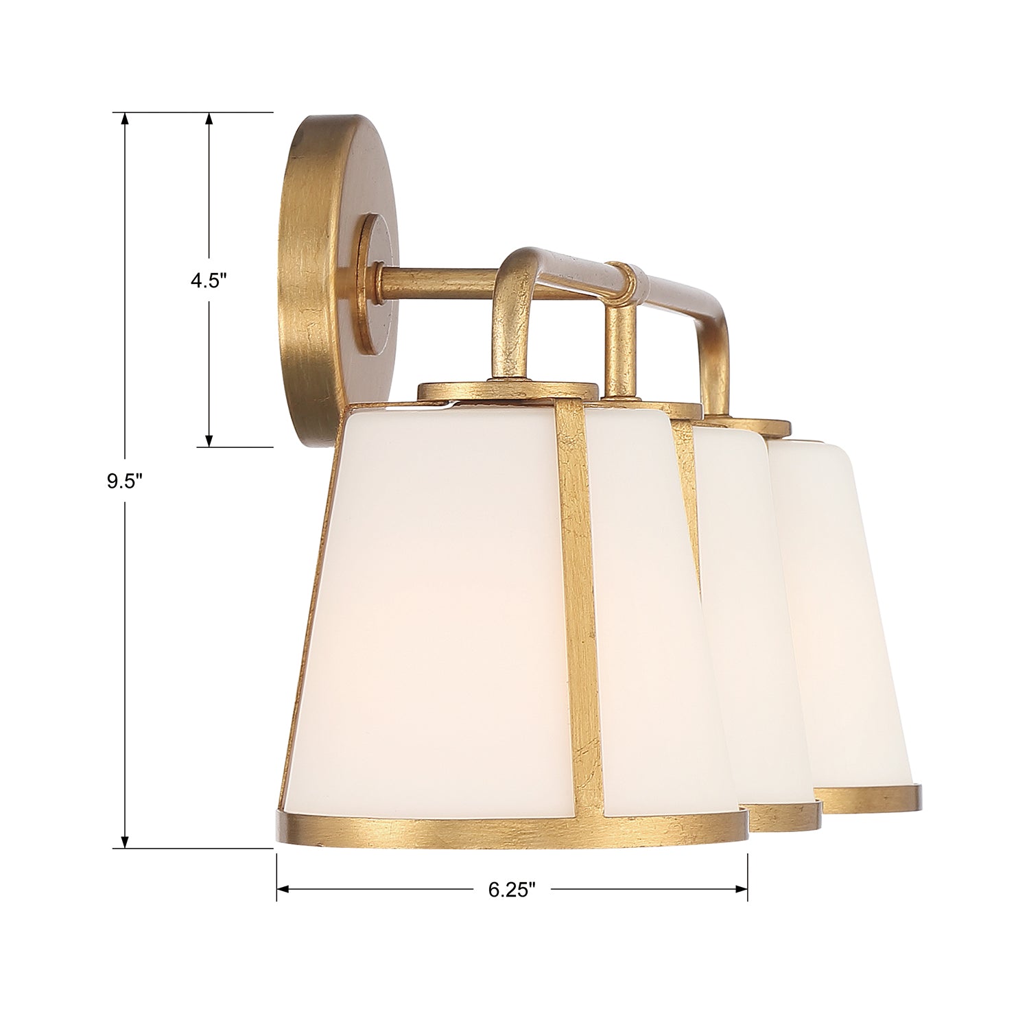 Crystorama Fulton 3-Light Bath Vanity Light
