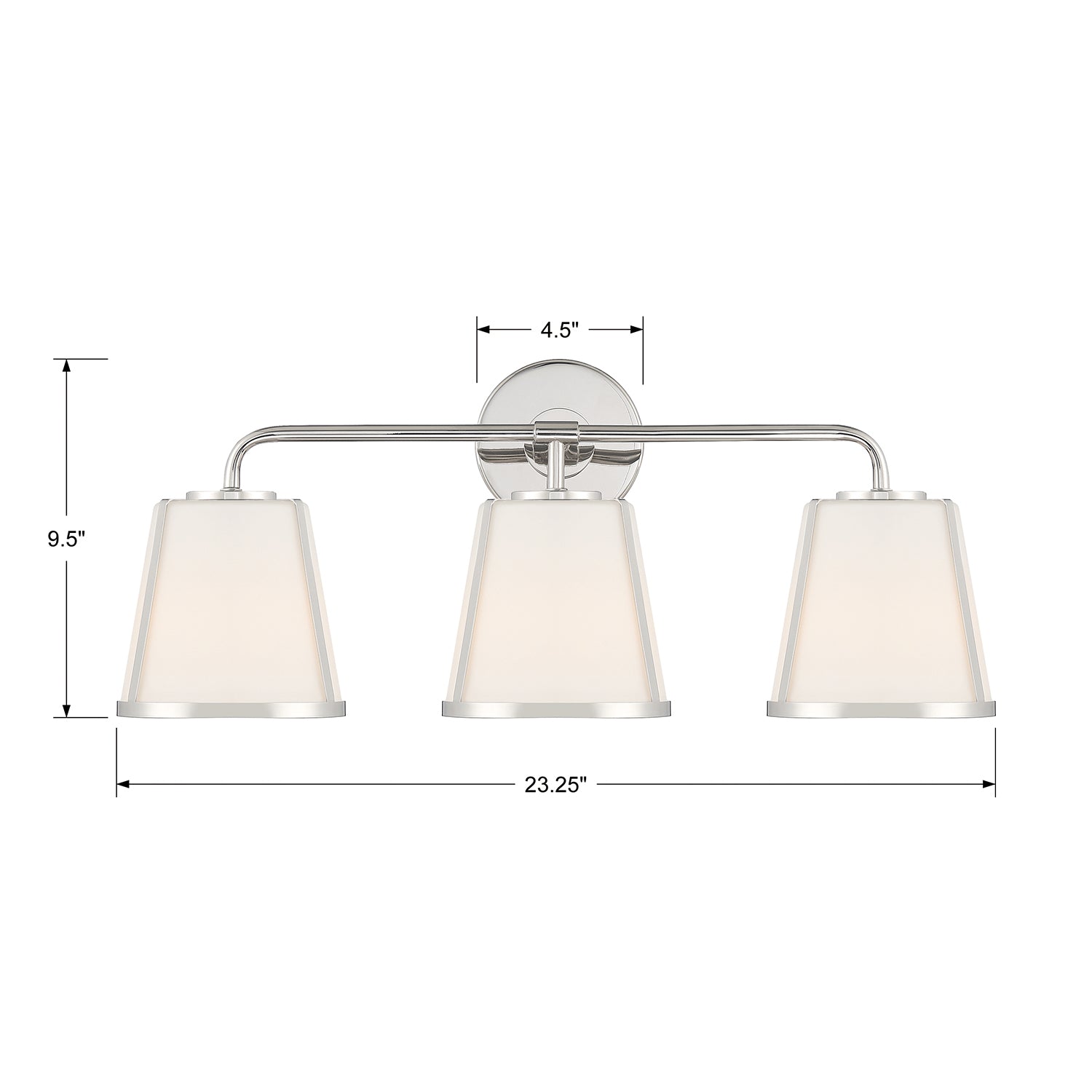 Crystorama Fulton 3-Light Bath Vanity Light