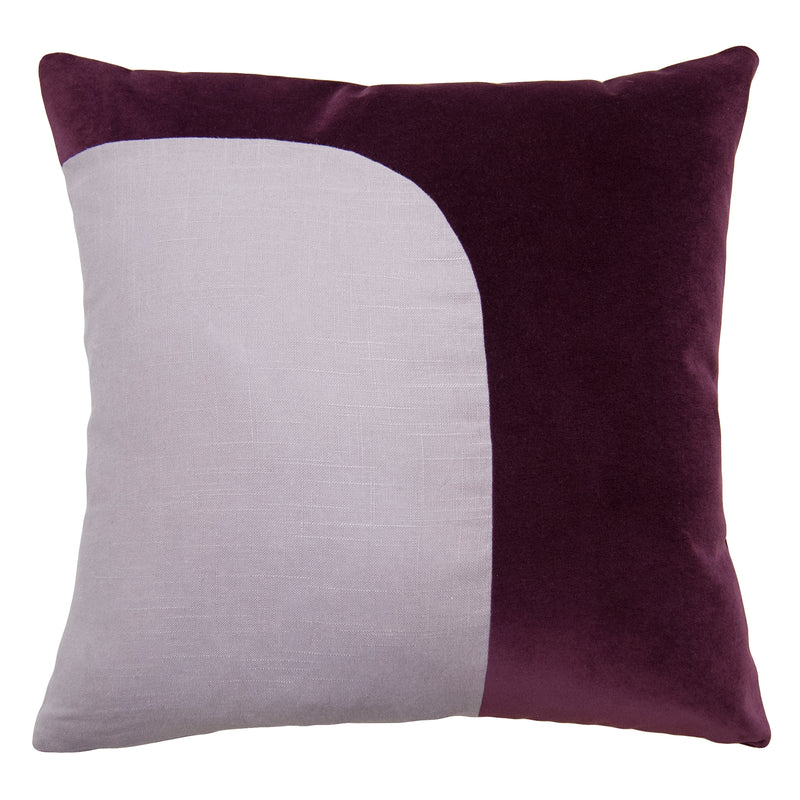 Square Feathers Felix Bergamot Lavender Throw Pillow