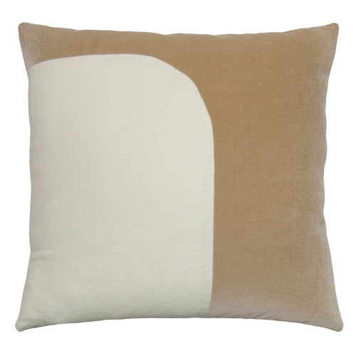 Square Feathers Felix Cement Ivory Throw Pillow
