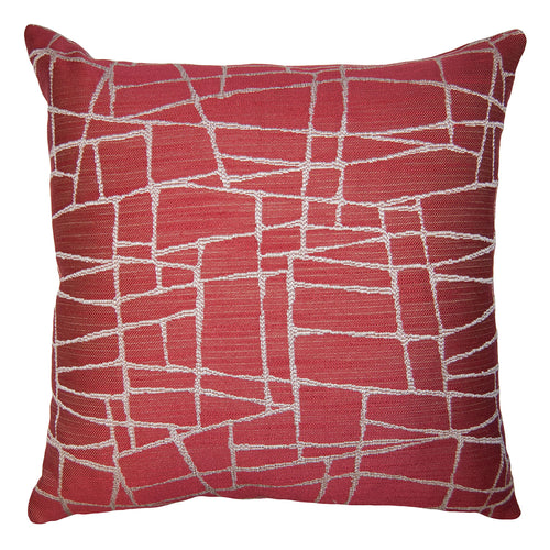 Square Feathers Firestone Web Throw Pillow