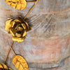 Anaya Floral Gold Wood Table Lamp
