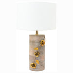 Anaya Floral Gold Wood Table Lamp
