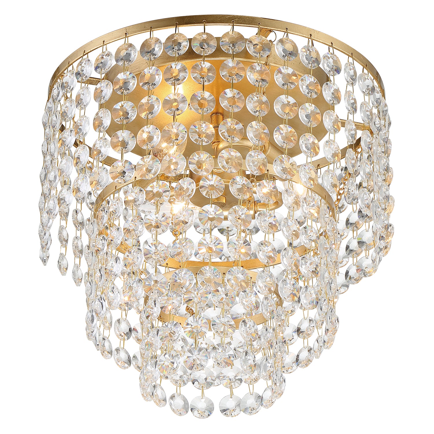 Crystorama Gabrielle 3-Light Flush Ceiling Mount