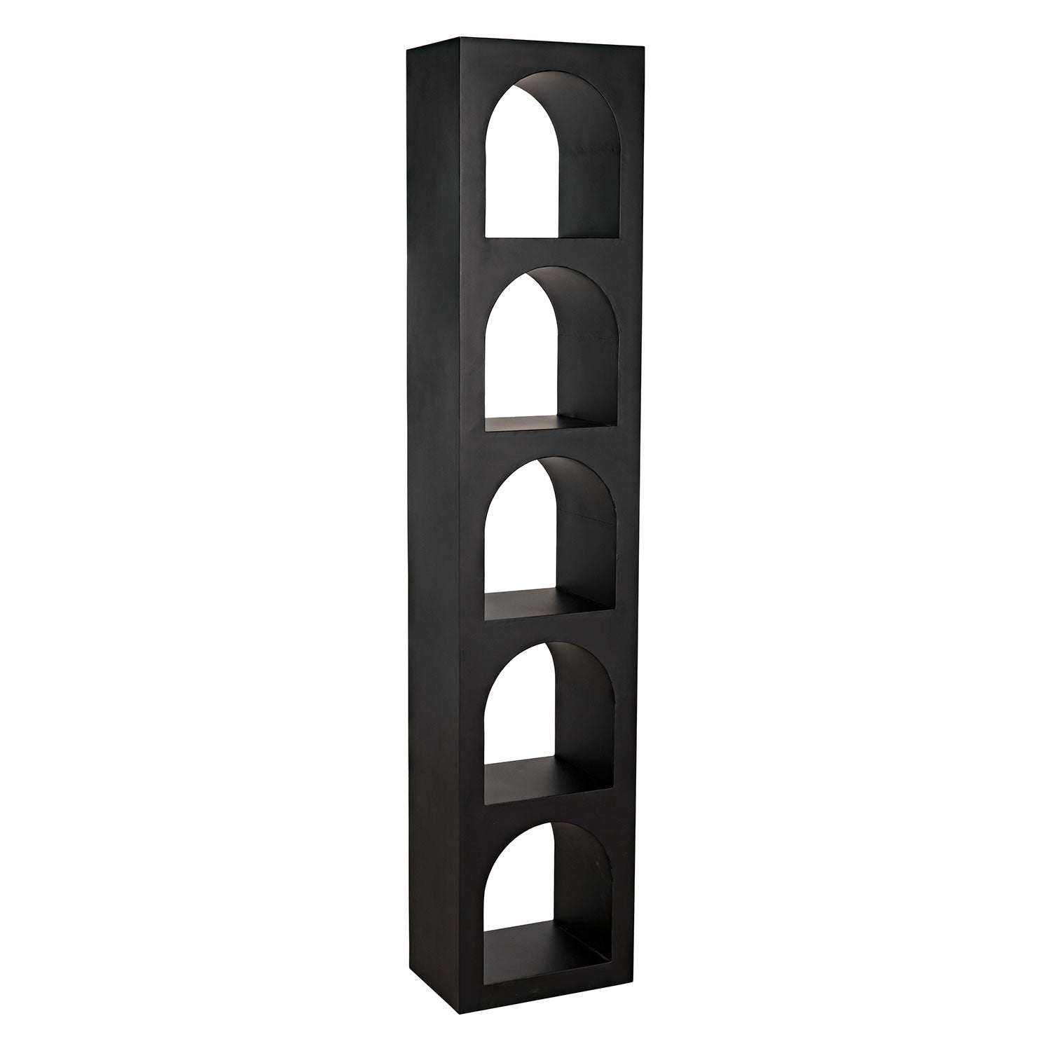 Noir Aqueduct C Metal Bookcase