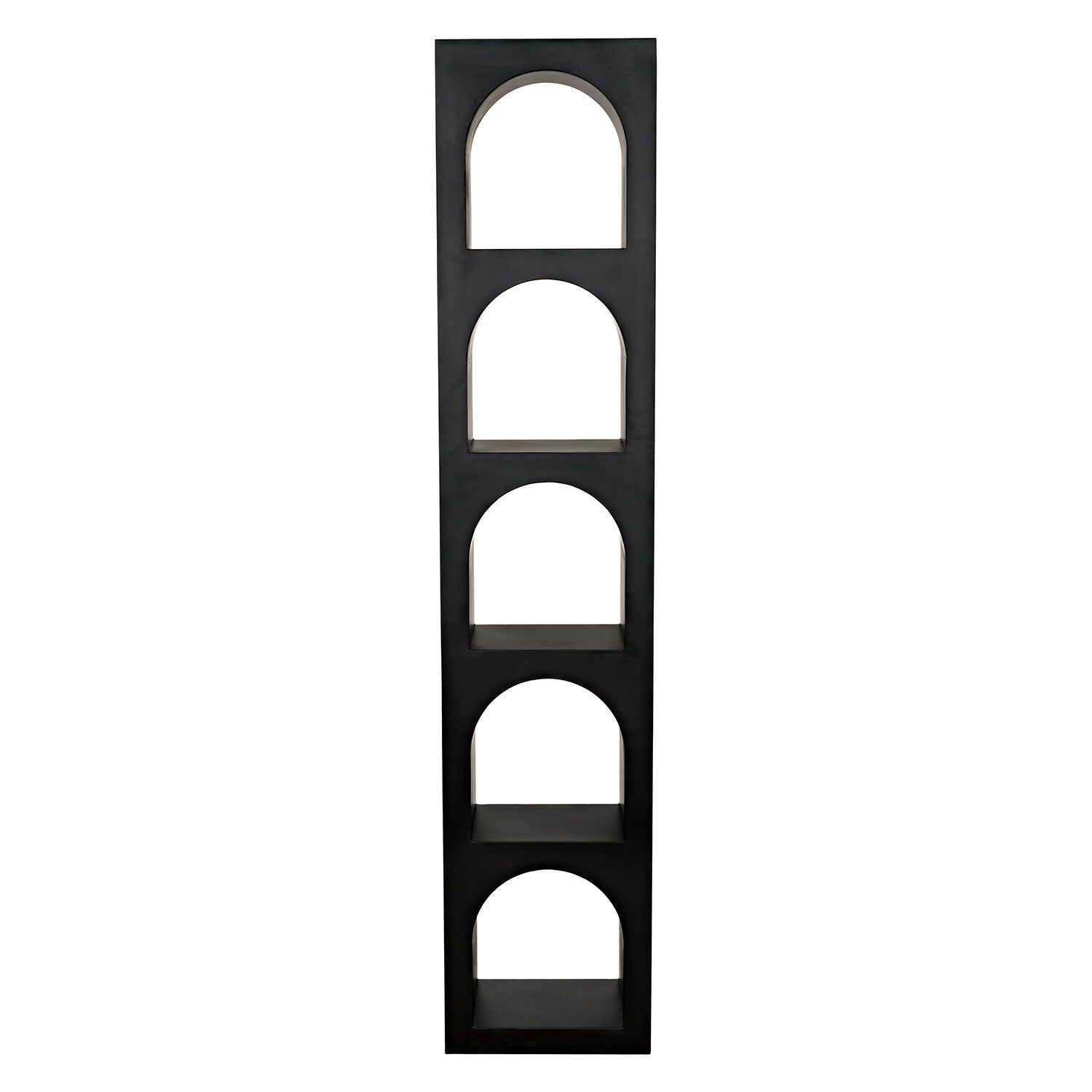 Noir Aqueduct C Metal Bookcase