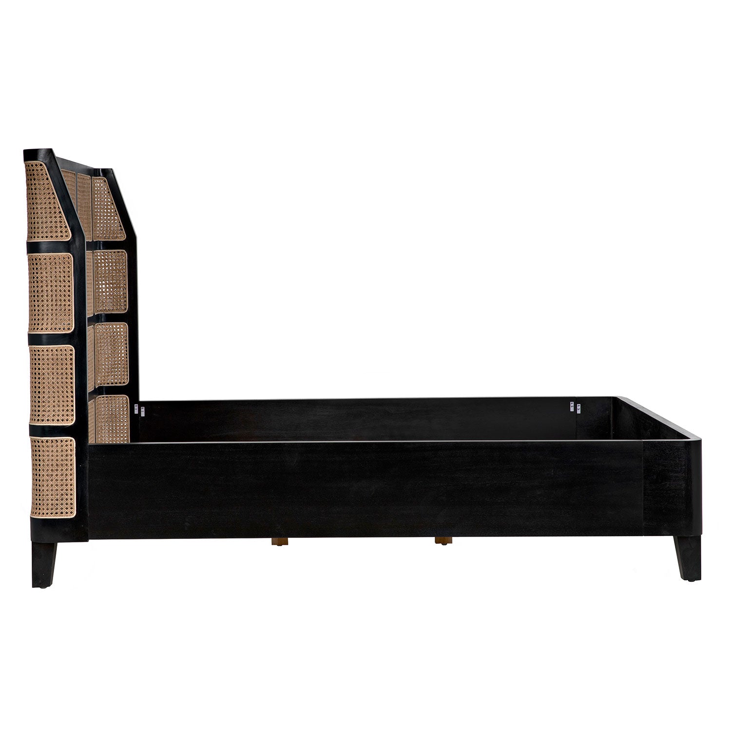 Noir Porto Bed With Headboard Frame