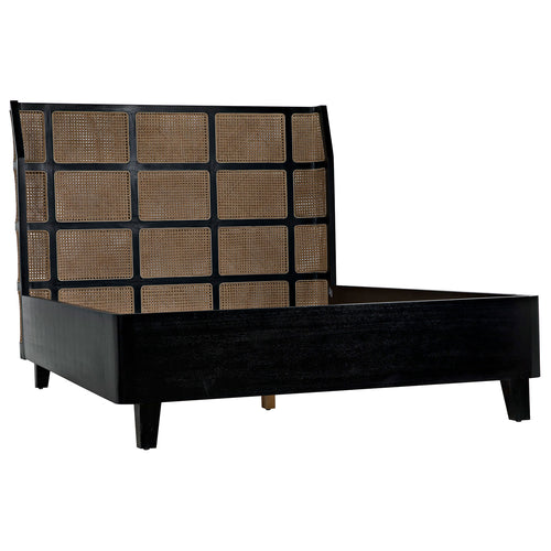 Noir Porto Bed With Headboard Frame