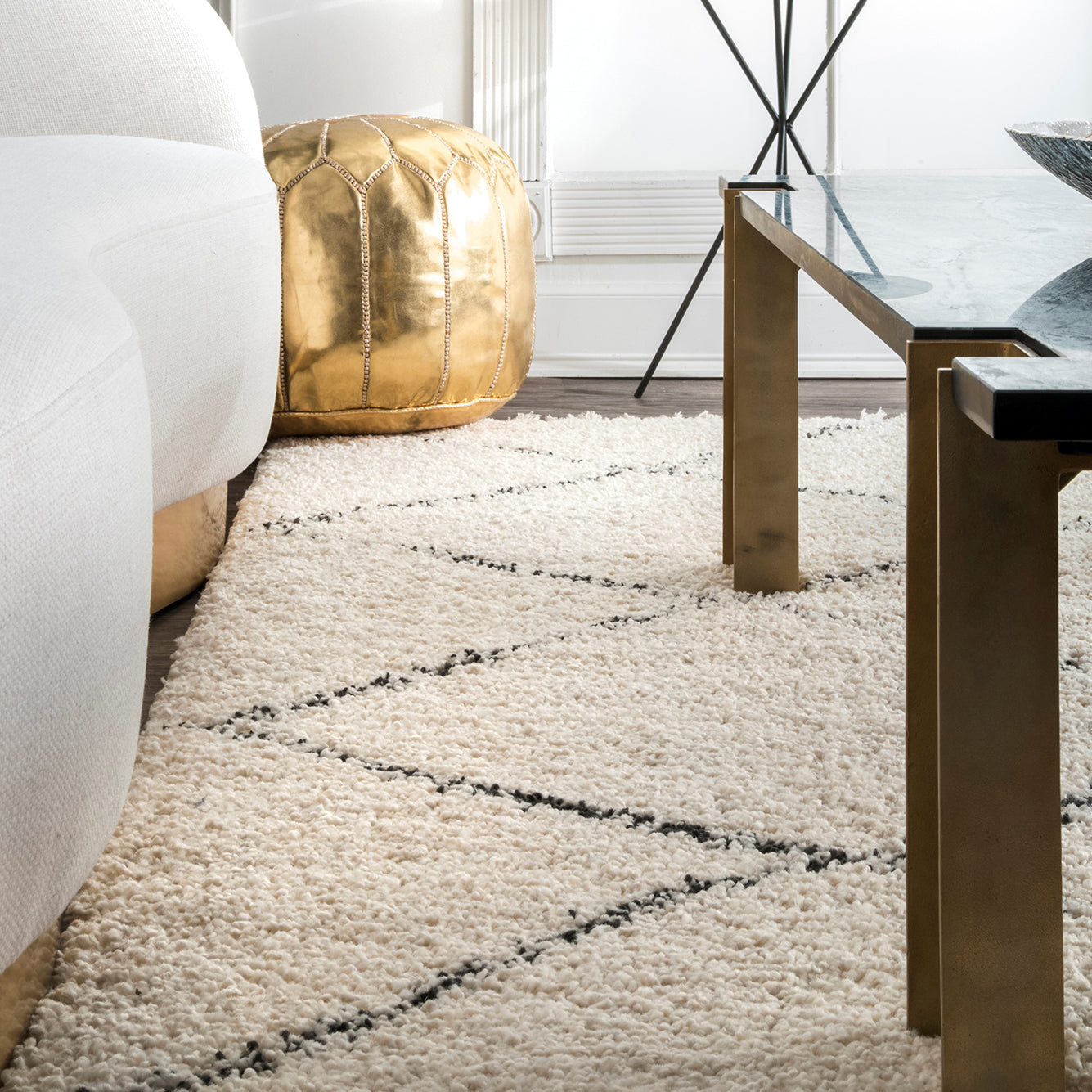 Rye Lattice Machine Made Rug